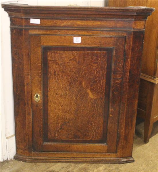 Oak corner cabinet